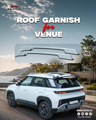 M-TEK Roof Garnish for Hyundai Venue 2025 | Premium ABS Roof Rails | Easy Install