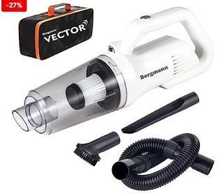 Bergmann Vector Cordless Handheld Car & Home Vacuum Cleaner (White)