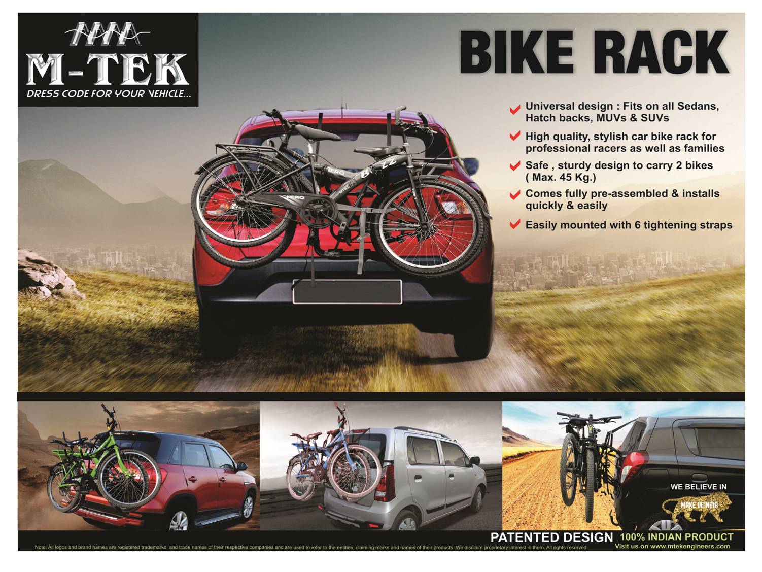 Truck Accessories Car Bicycle Stand SUV Vehicle Trunk Mount Bike