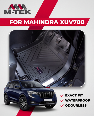 M-tek TPE Luxurious Life Long Mat for Mahindra XUV 700 | Waterproof & Anti-Skid Car Floor Mats