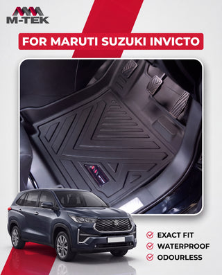 M-tek TPE Luxurious Life Long Mat for Maruti Suzuki Invicto | Waterproof & Anti-Skid Car Floor Mats