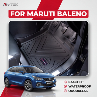 M-tek TPE Luxurious Life Long Mat for Tata Safari | Waterproof & Anti-Skid Car Floor Mats