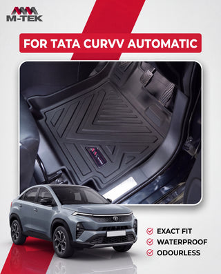 M-tek TPE Luxurious Life Long Mat for Tata Curvv Auto | Waterproof & Anti-Skid Car Floor Mats