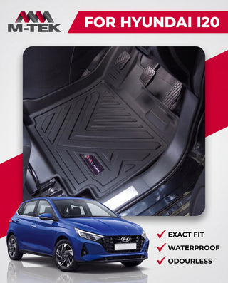 M-tek TPE Luxurious Life Long Mat for Hyundai I20 | Waterproof & Anti-Skid Car Floor Mats