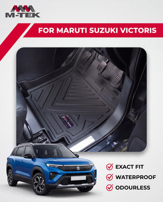 M-tek TPE Luxurious Life Long Mat for Maruti Suzuki Victoris 2025 | Waterproof & Anti-Skid Car Floor Mats
