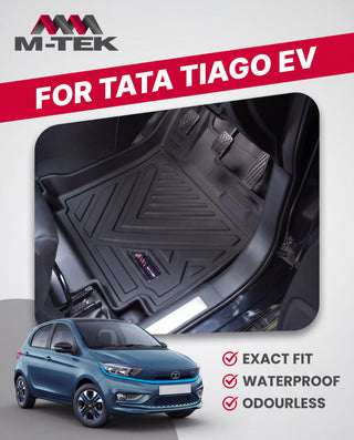 M-tek TPE Luxurious Life Long Mat for Tata Tiago EV | Waterproof & Anti-Skid Car Floor Mats