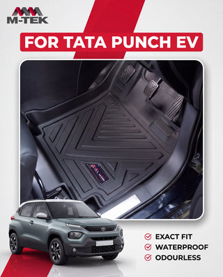 M-tek TPE Luxurious Life Long Mat for Tata Punch EV 2026 | Waterproof & Anti-Skid Car Floor Mats