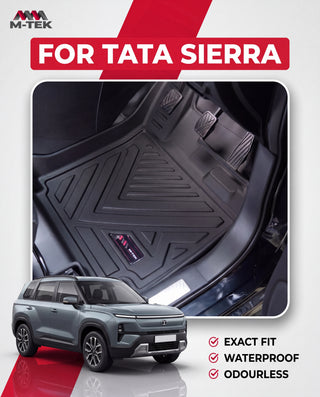M-tek TPE Luxurious Life Long Mat for Tata Sierra 2025 | Waterproof & Anti-Skid Car Floor Mats