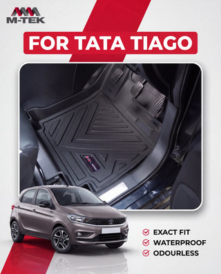 M-tek TPE Luxurious Life Long Mat for Tata Tiago | Waterproof & Anti-Skid Car Floor Mats