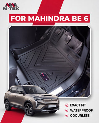 M-tek TPE Luxurious Life Long Mat for Mahindra BE 6 | Waterproof & Anti-Skid Car Floor Mats
