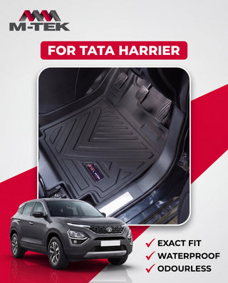 M-tek TPE Luxurious Life Long Mat for Tata Harrier | Waterproof & Anti-Skid Car Floor Mats