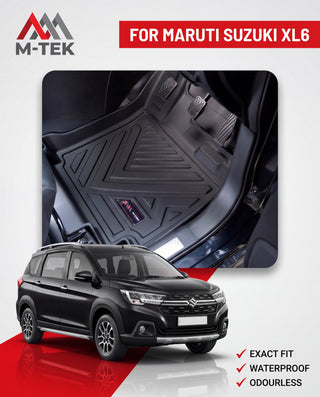 M-tek TPE Luxurious Life Long Mat for Maruti Suzuki XL6 2025 | Waterproof & Anti-Skid Car Floor Mats