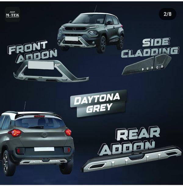 M-TEK TATA Punch Daytona Grey Body Kit (FRONT and REAR Only) 2021 T0 2025