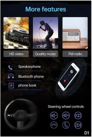 Lenovo D1 : 9 Inch Android Car Stereo Player DSP (Apple Carplay + Android Auto) 2GB RAM 32GB ROM