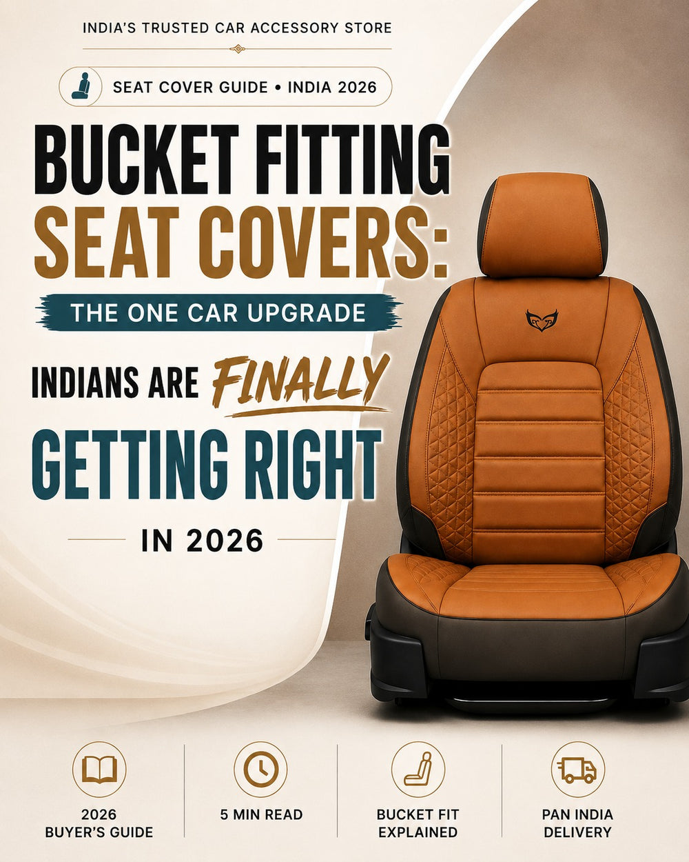 bucket fittiment in seat cover
