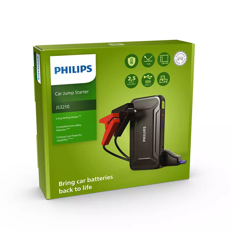Philips Car Jump Starter (Powerful Car Battery Jump Starter) JS3210 ...