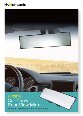 HYPERSONIC Universal Car Curved Rear View Mirror HP2815