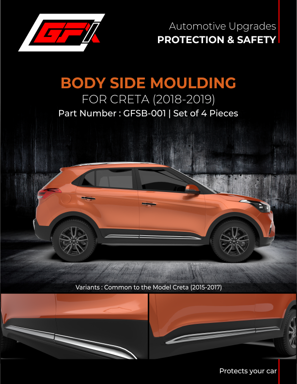 Creta Body Side Moulding GFX GFSB 001