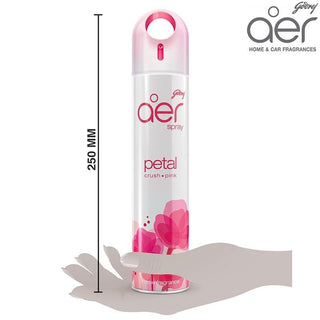 Godrej Aer Spray, Home & Office Air Freshener Petal Crush Pink 240ml