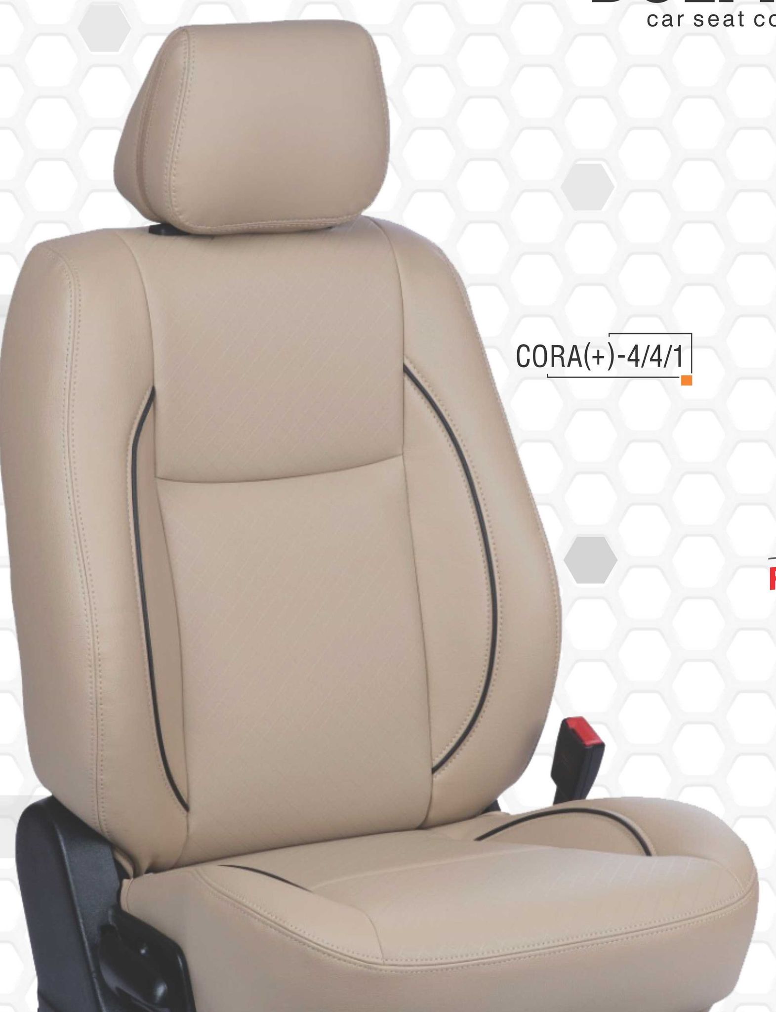 DOLPHIN SEAT COVER FORTUNER CORAL PLUS 4/4/1 - Main Image