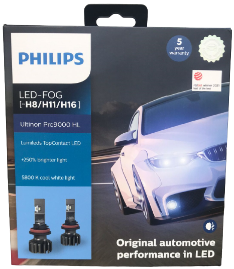 Philips LED-FOG [H8/H11/H16] Ultinon Pro9000 (U 90) – dolphinaccessories