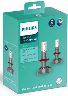  Philips H1XU LED X-tremeUltinon H1 LED Headlight Bulb, 2 Pack :  Automotive
