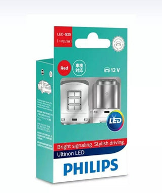 PHILIPS LED -S25[ =P21/5W] 11499ULRX2 RED COLOUR