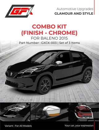 GFX Baleno 2015 Chrome Finish combo kit