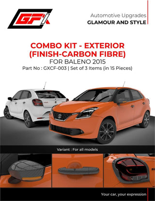 GFX Baleno 2015 Carbon Finish combo kit GXCF-003